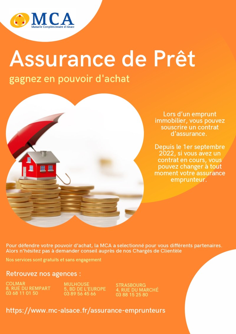 Une assurance emprunteur à la MCA ?